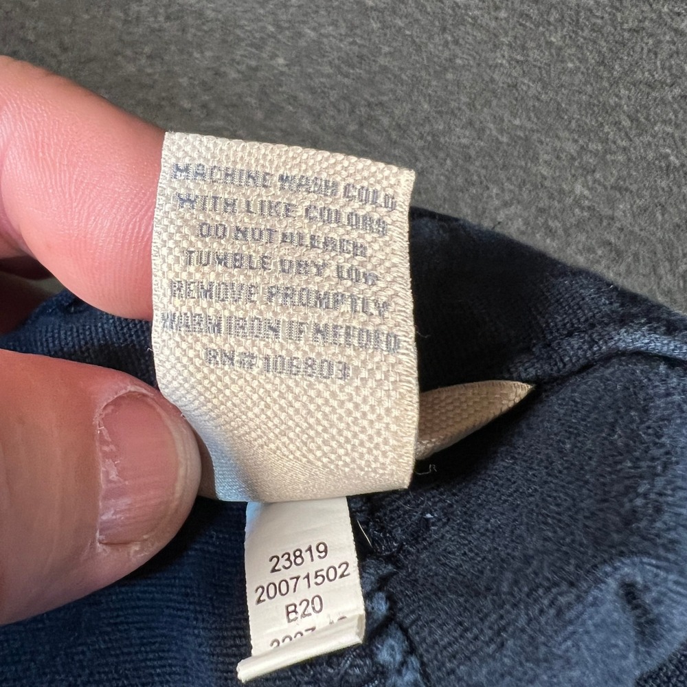 Duluth Trading Co Womens 14x29 Double Front Work Pants Navy Blue Canvas Utility - Picture 8 of 9